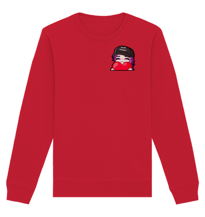 x3_kaspa Love - Organic Basic Unisex Sweatshirt