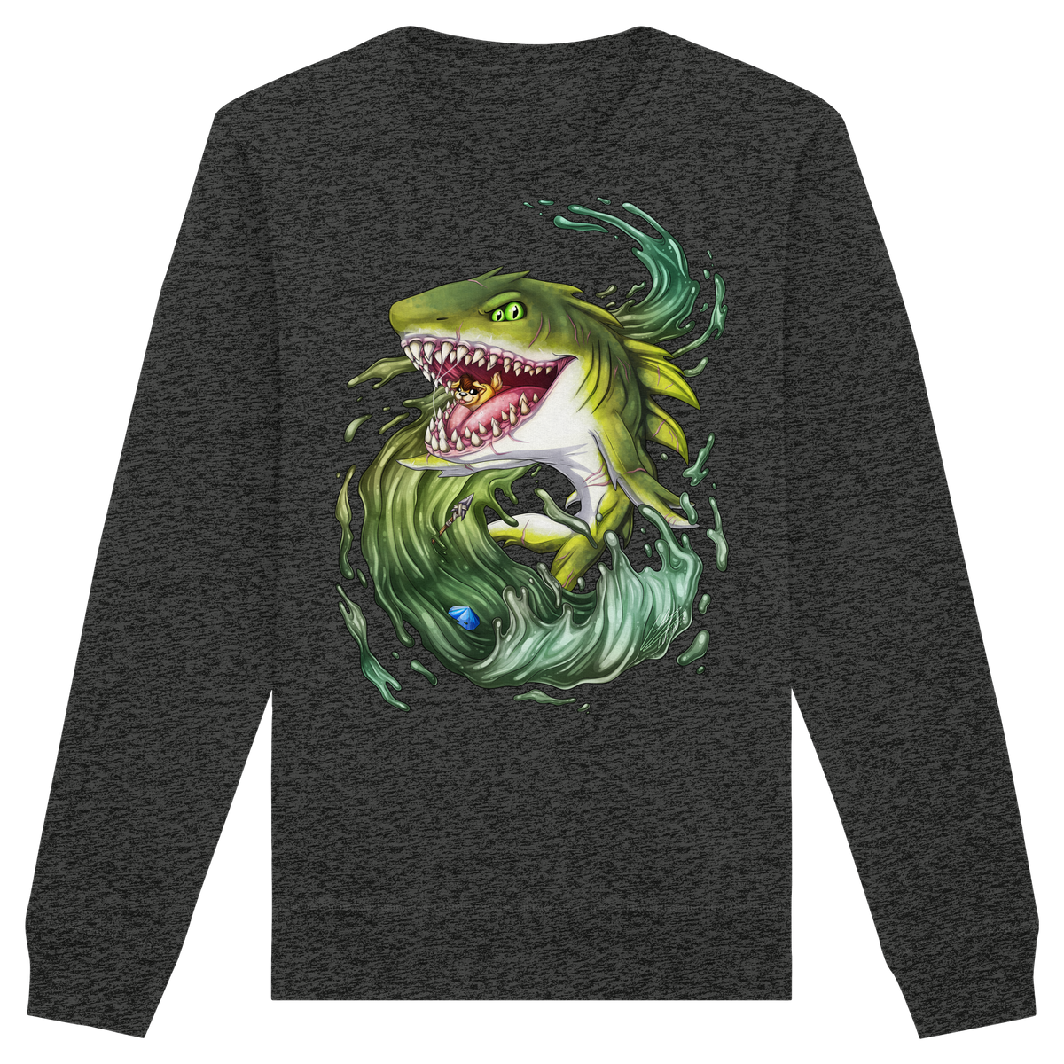 LupiArts Megalodon Ancient - Organic Basic Unisex Sweatshirt