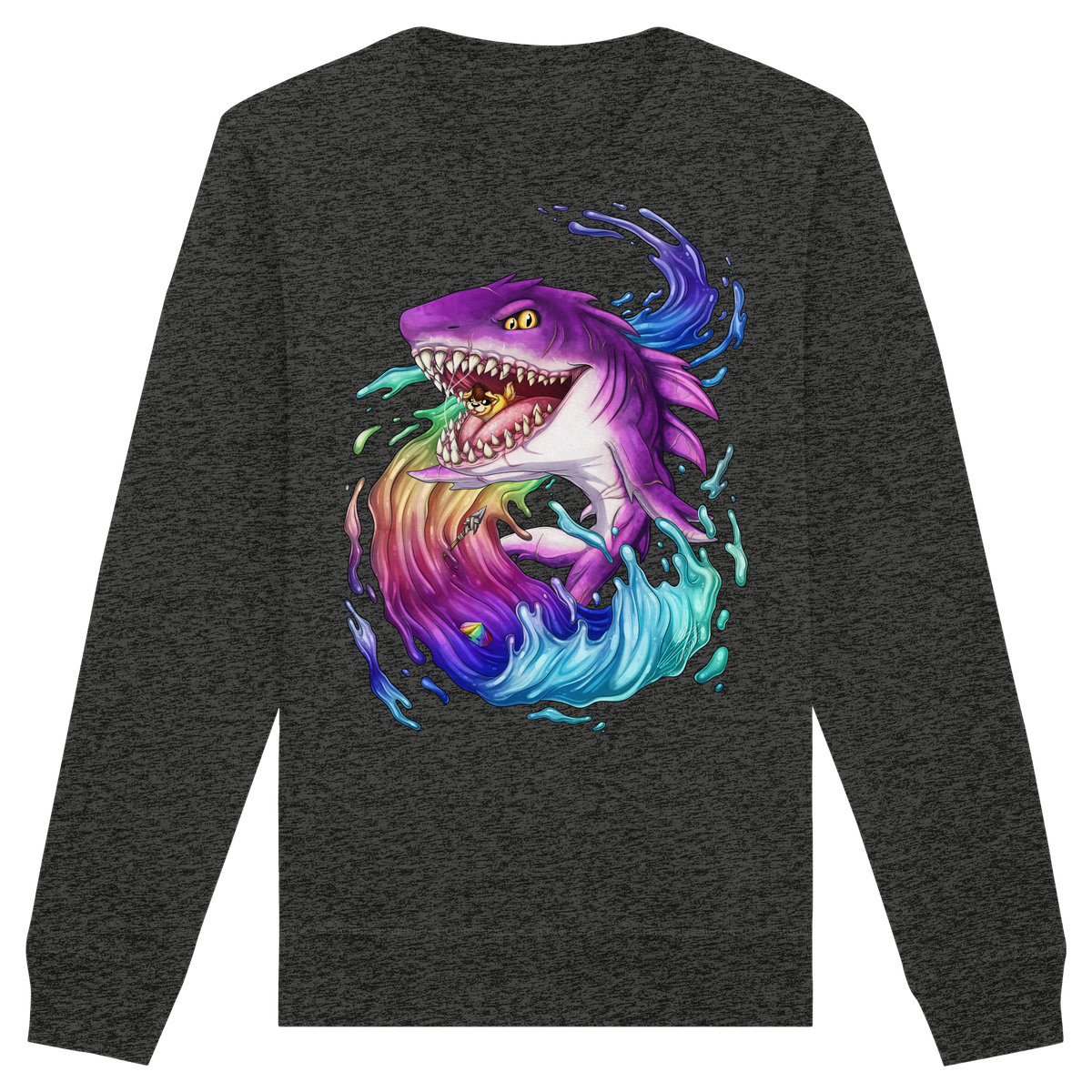 LupiArts Megalodon Crested - Organic Basic Unisex Sweatshirt