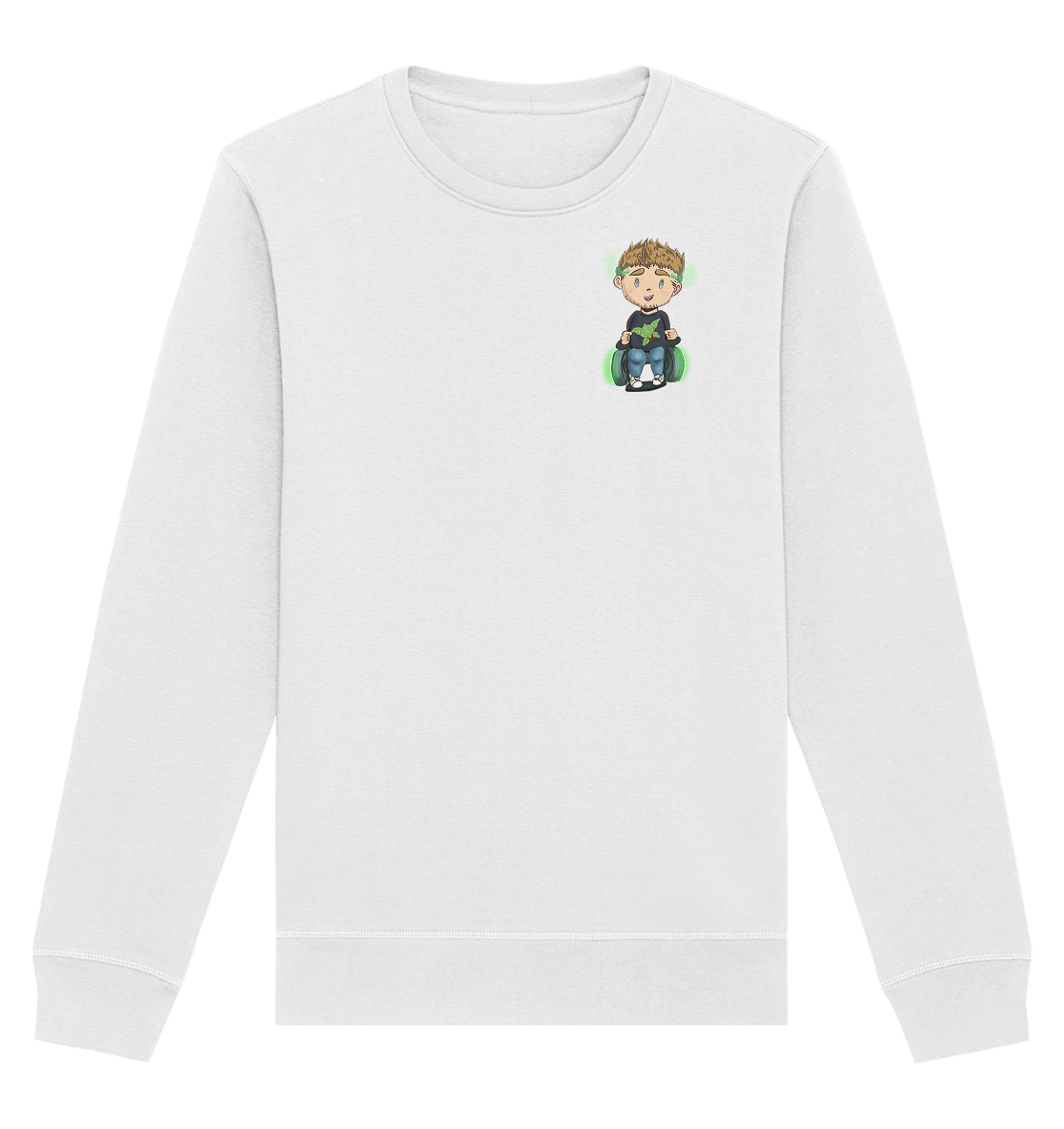 NoHandsNoSchoki Yoda - Organic Basic Unisex Sweatshirt