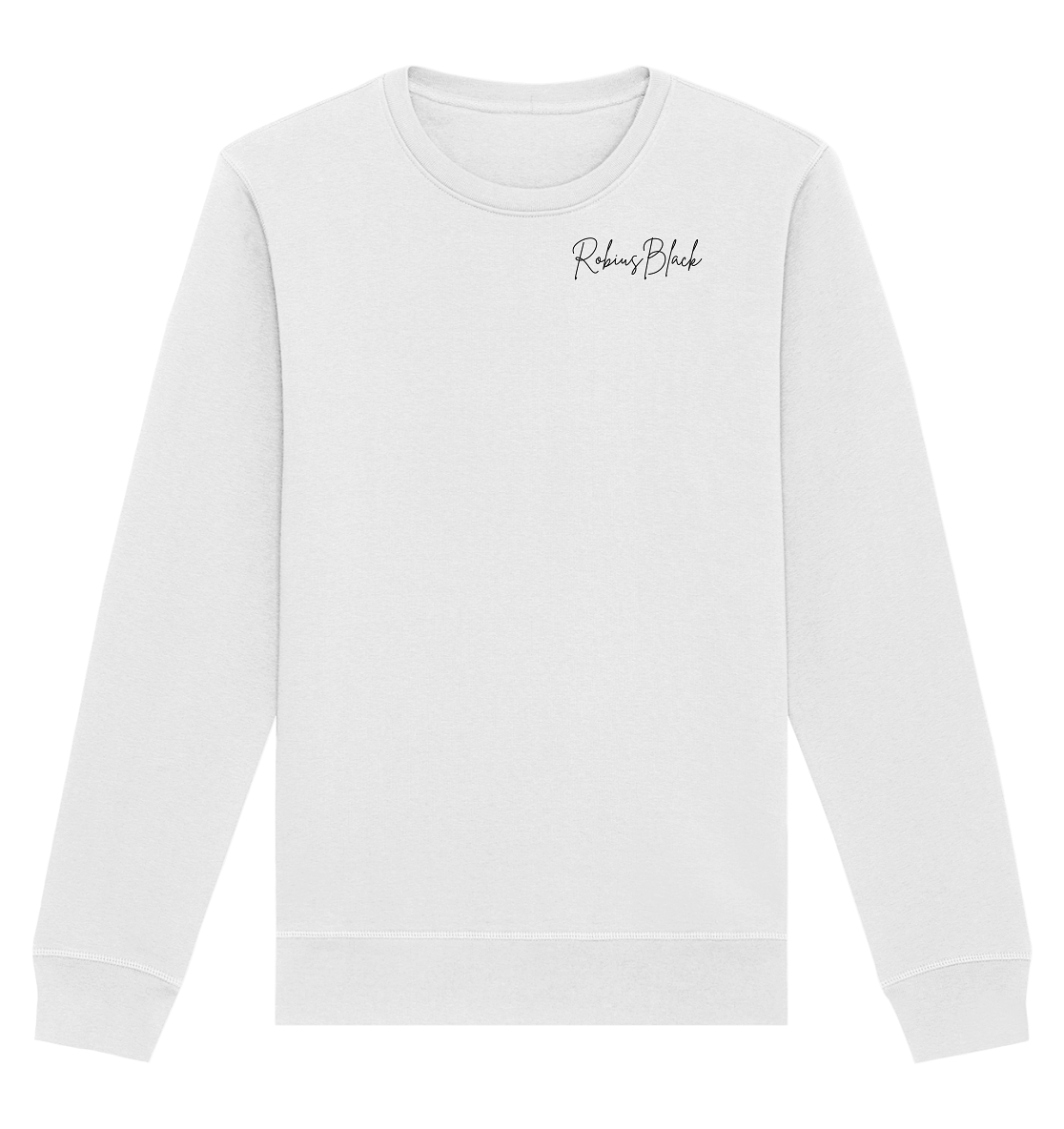 RobiusBlack Unterschrift - Organic Basic Unisex Sweatshirt