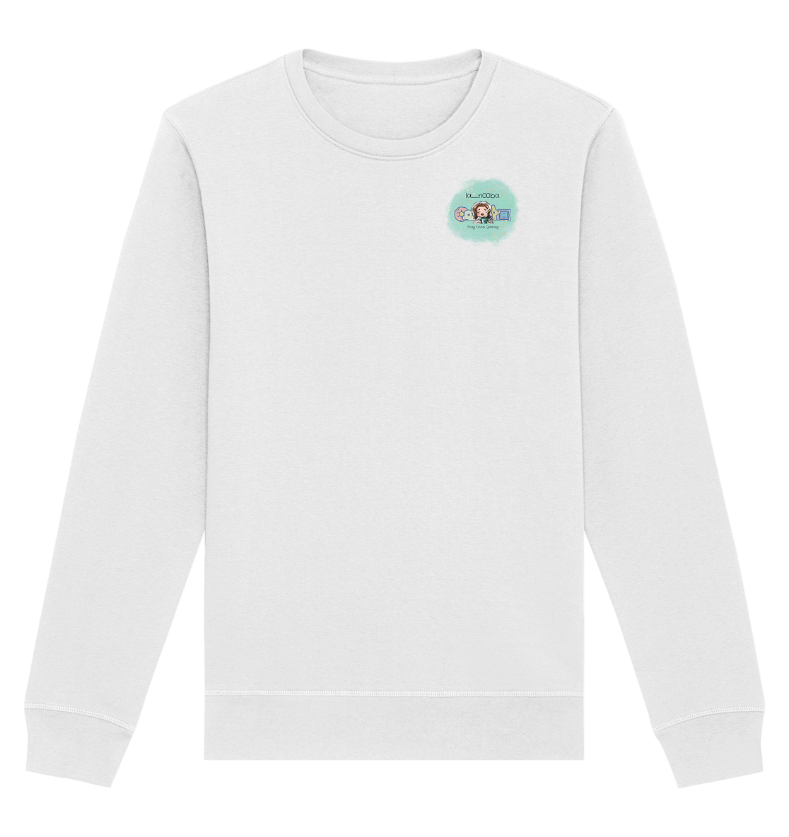 La_N00ba Logo - Organic Basic Unisex Sweatshirt