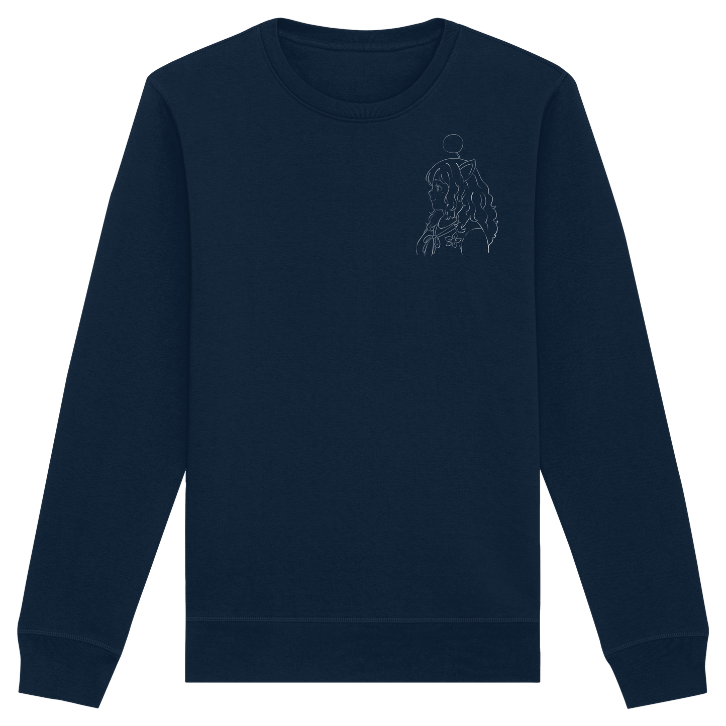 Miss_Moogle Logo Outline - Organic Basic Unisex Sweatshirt