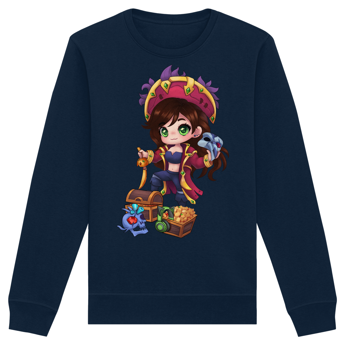 KykyNeko Pirat - Organic Basic Unisex Sweatshirt