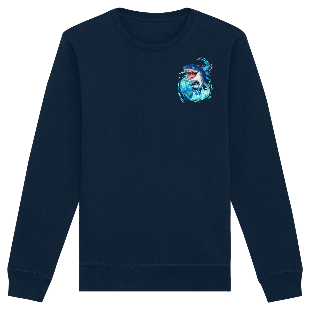 LupiArts Megalodon Hungering - Organic Basic Unisex Sweatshirt