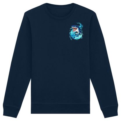 LupiArts Megalodon Hungering - Organic Basic Unisex Sweatshirt