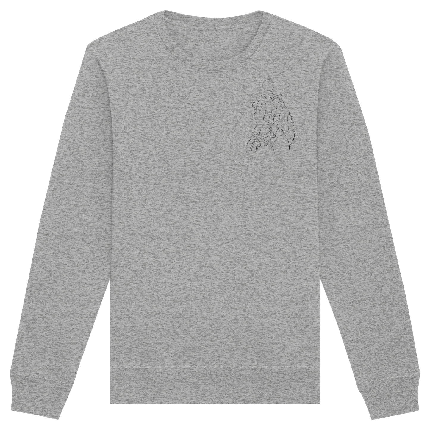 Miss_Moogle Logo Outline - Organic Basic Unisex Sweatshirt