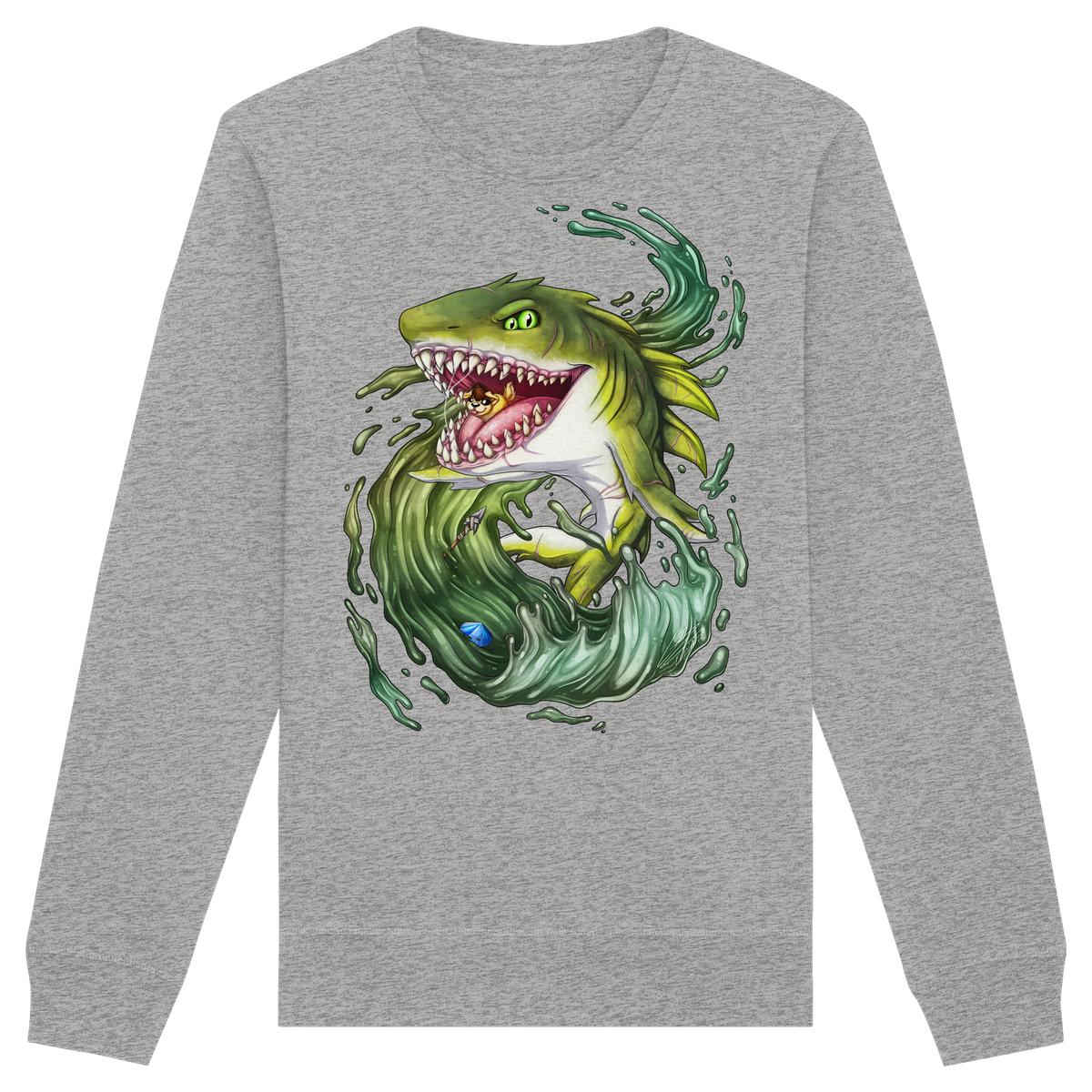 LupiArts Megalodon Ancient - Organic Basic Unisex Sweatshirt