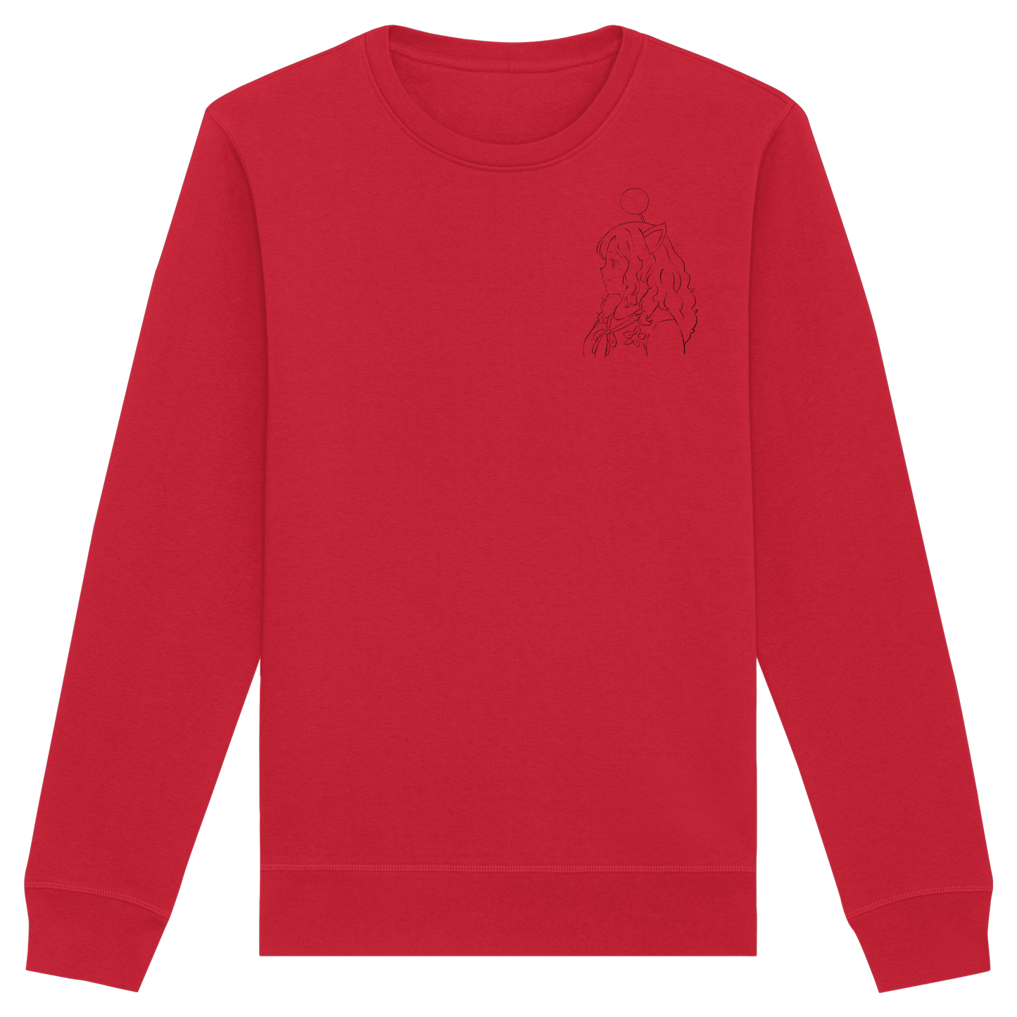 Miss_Moogle Logo Outline - Organic Basic Unisex Sweatshirt