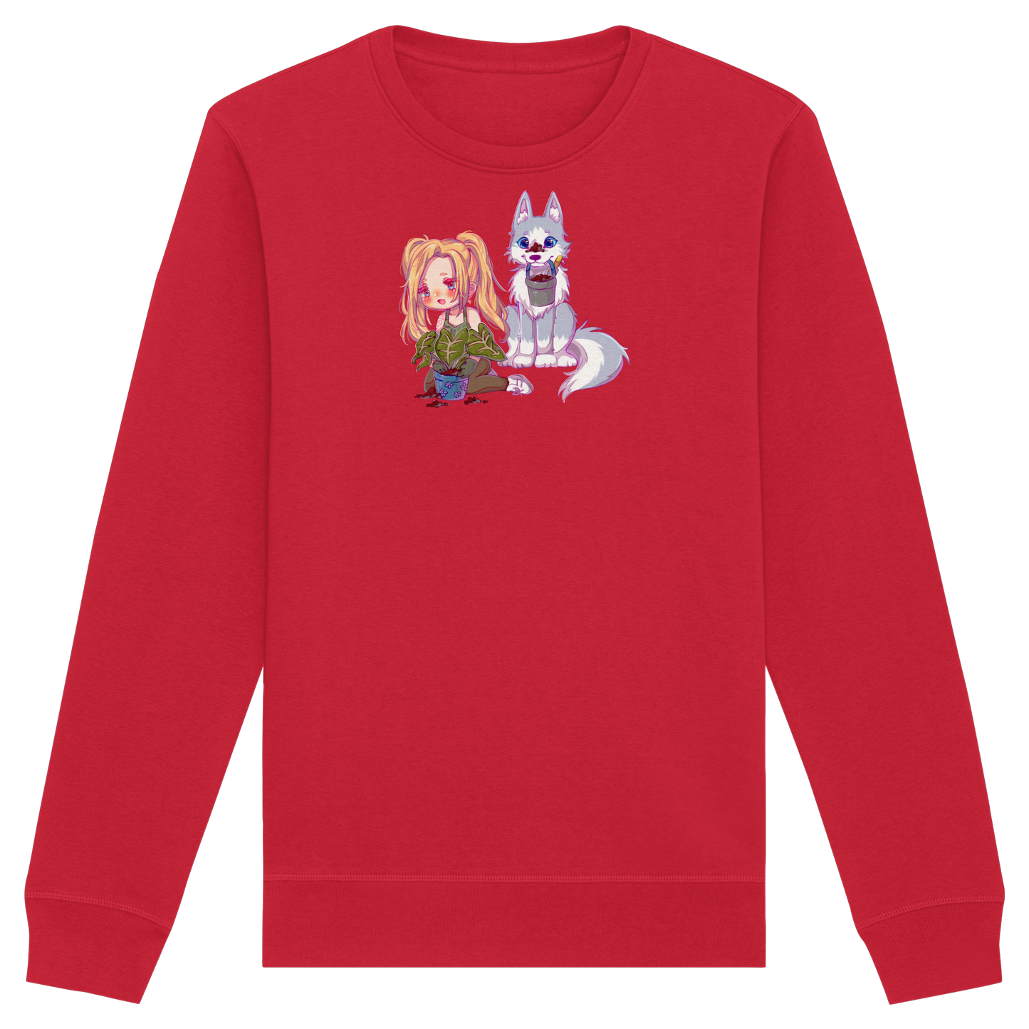 StaceyLucia Wolf Chibi - Organic Basic Unisex Sweatshirt