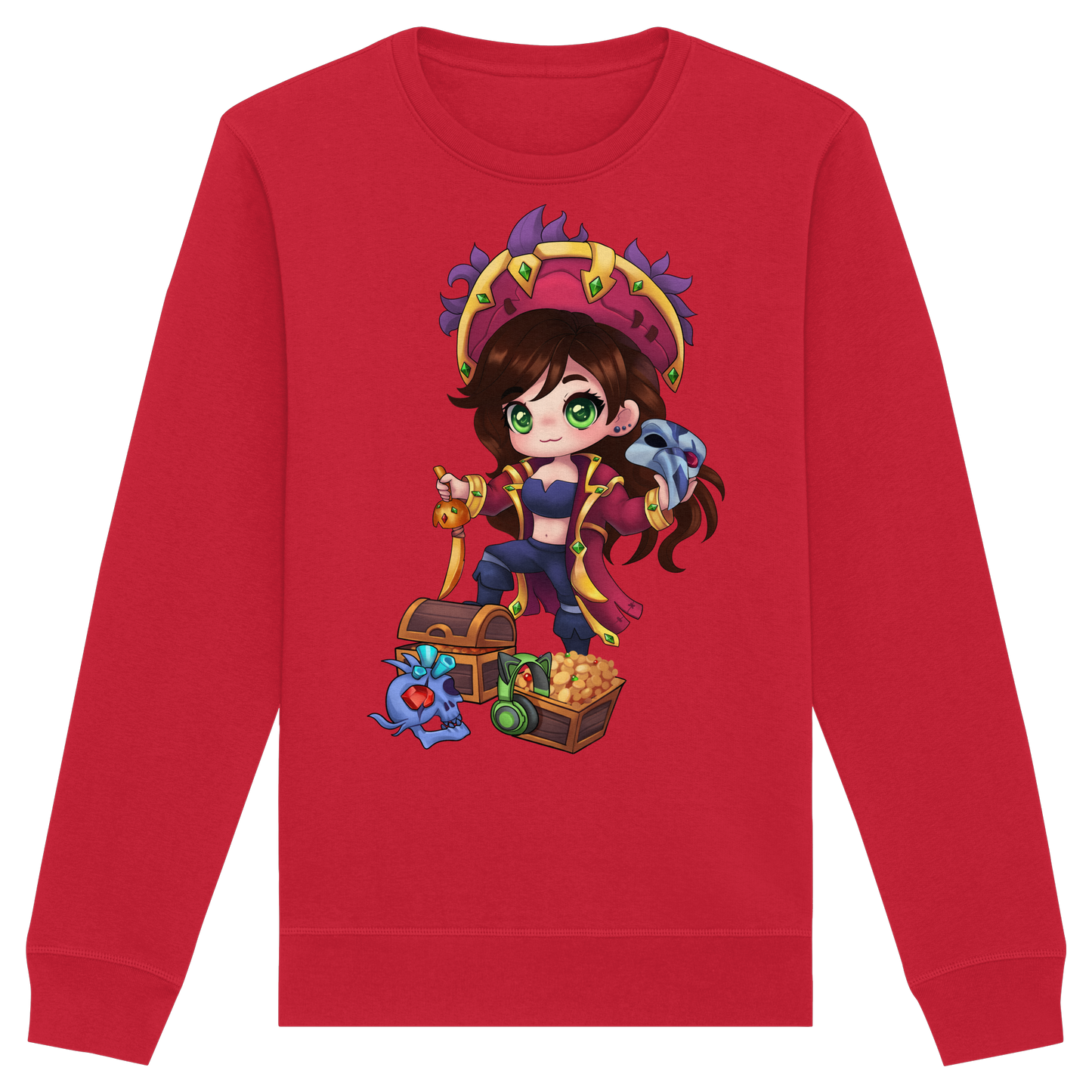 KykyNeko Pirat - Organic Basic Unisex Sweatshirt