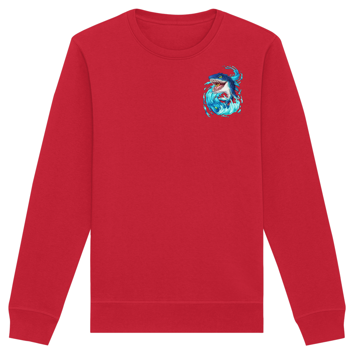 LupiArts Megalodon Hungering - Organic Basic Unisex Sweatshirt