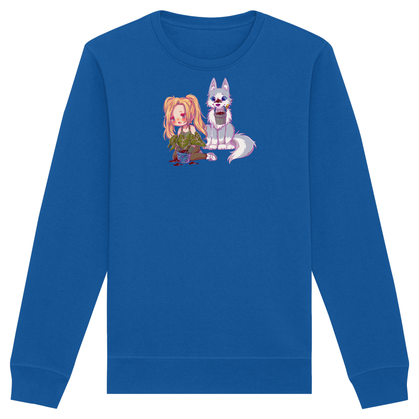StaceyLucia Wolf Chibi - Organic Basic Unisex Sweatshirt