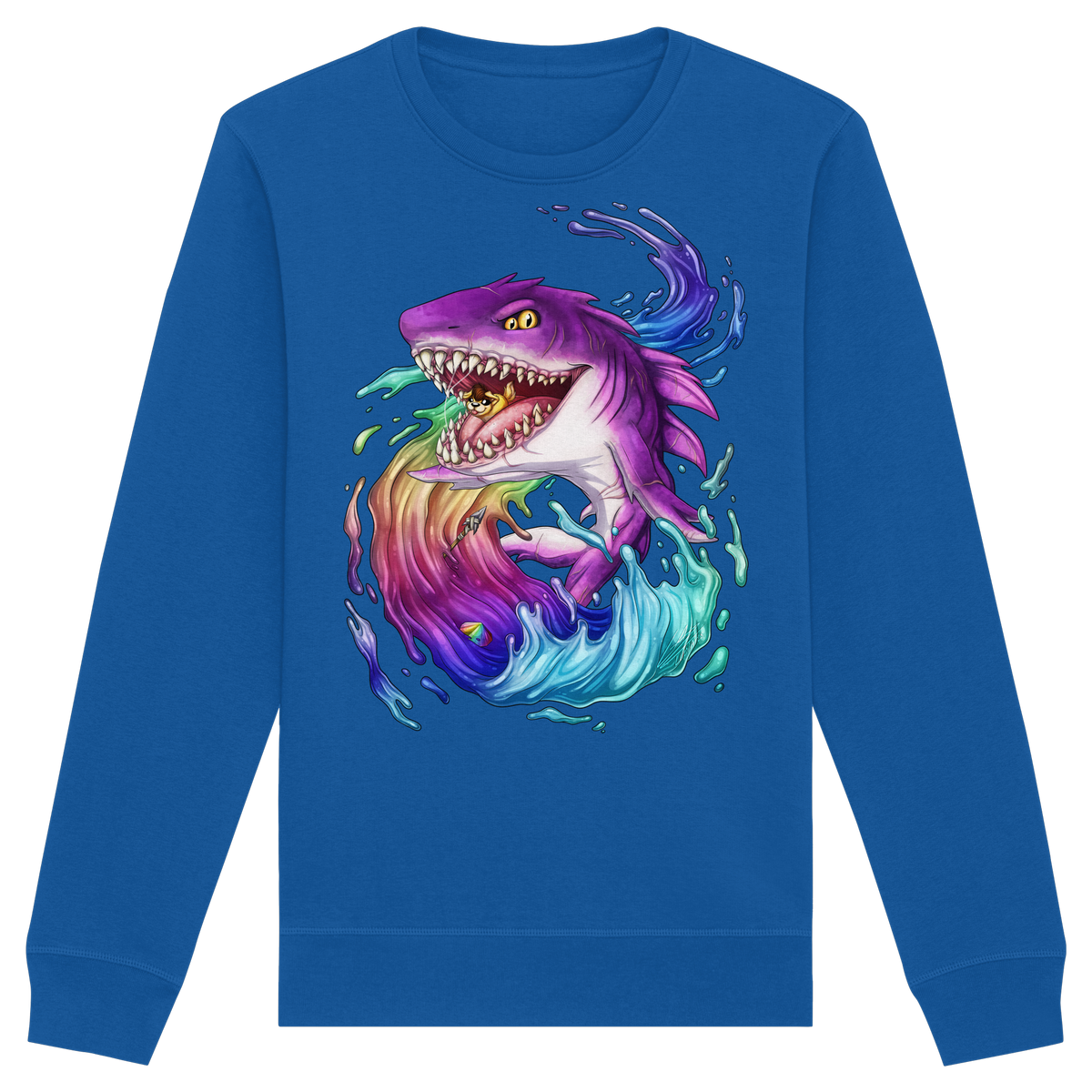 LupiArts Megalodon Crested - Organic Basic Unisex Sweatshirt