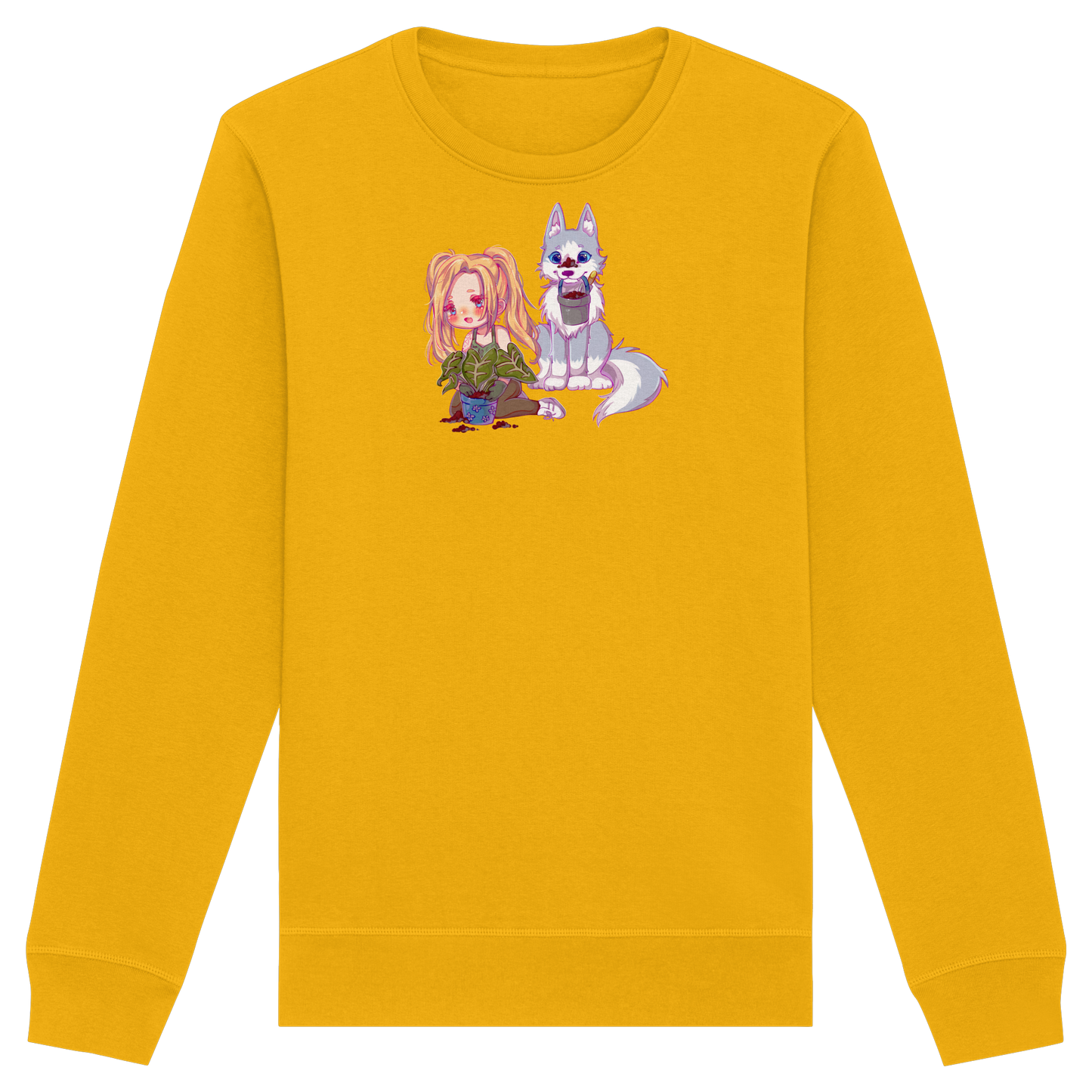 StaceyLucia Wolf Chibi - Organic Basic Unisex Sweatshirt