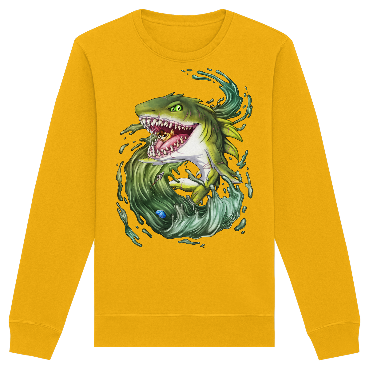 LupiArts Megalodon Ancient - Organic Basic Unisex Sweatshirt