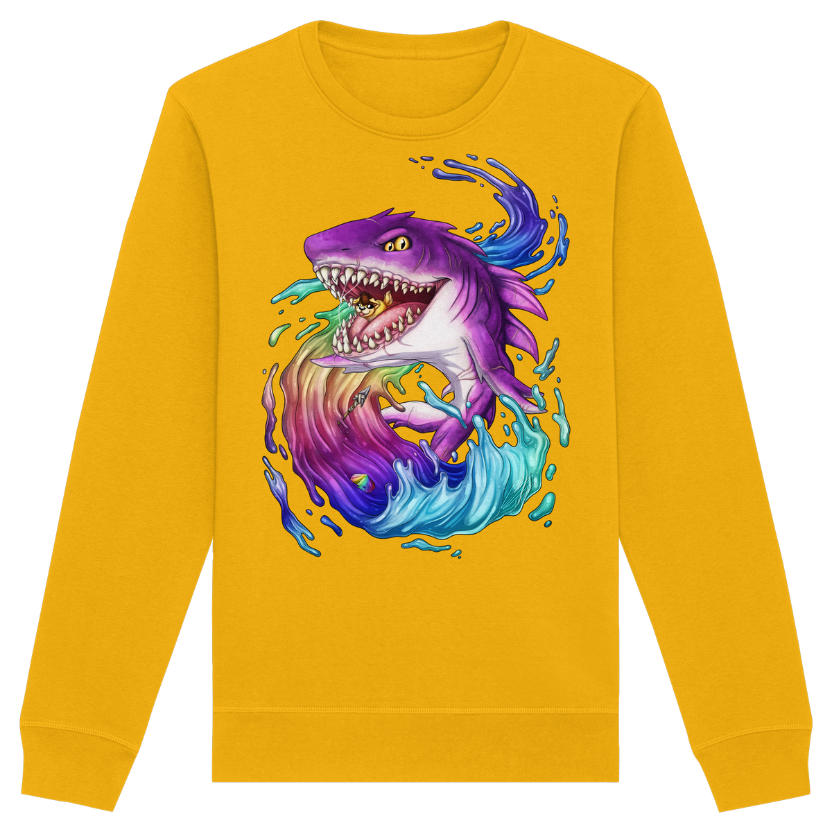 LupiArts Megalodon Crested - Organic Basic Unisex Sweatshirt