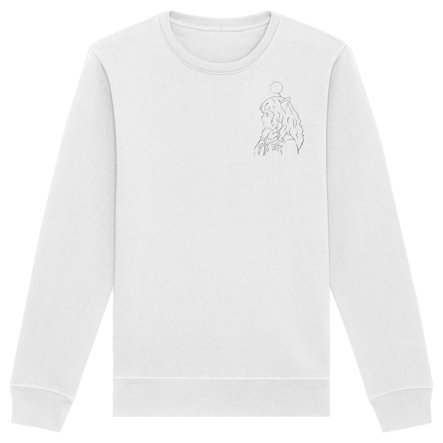 Miss_Moogle Logo Outline - Organic Basic Unisex Sweatshirt