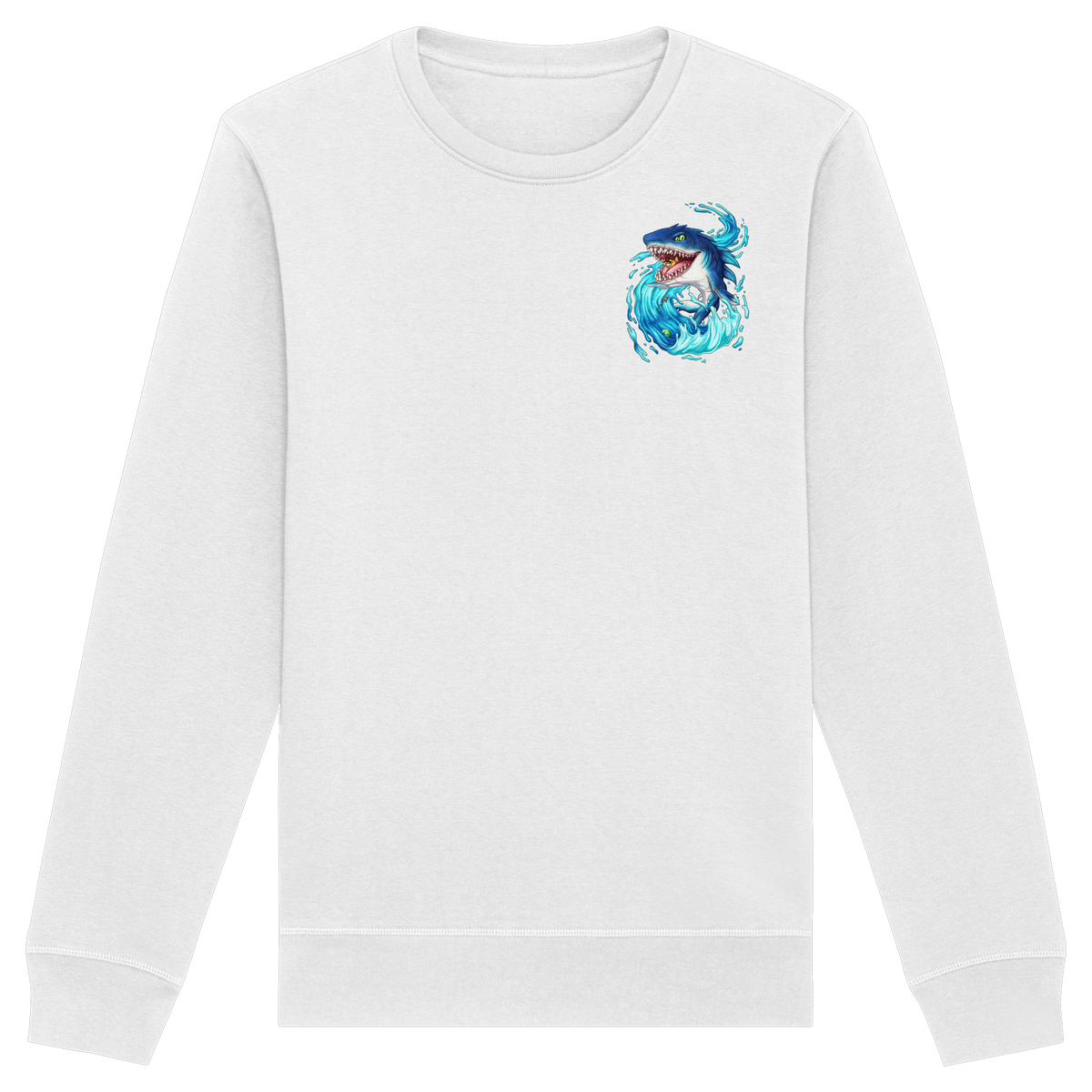 LupiArts Megalodon Hungering - Organic Basic Unisex Sweatshirt