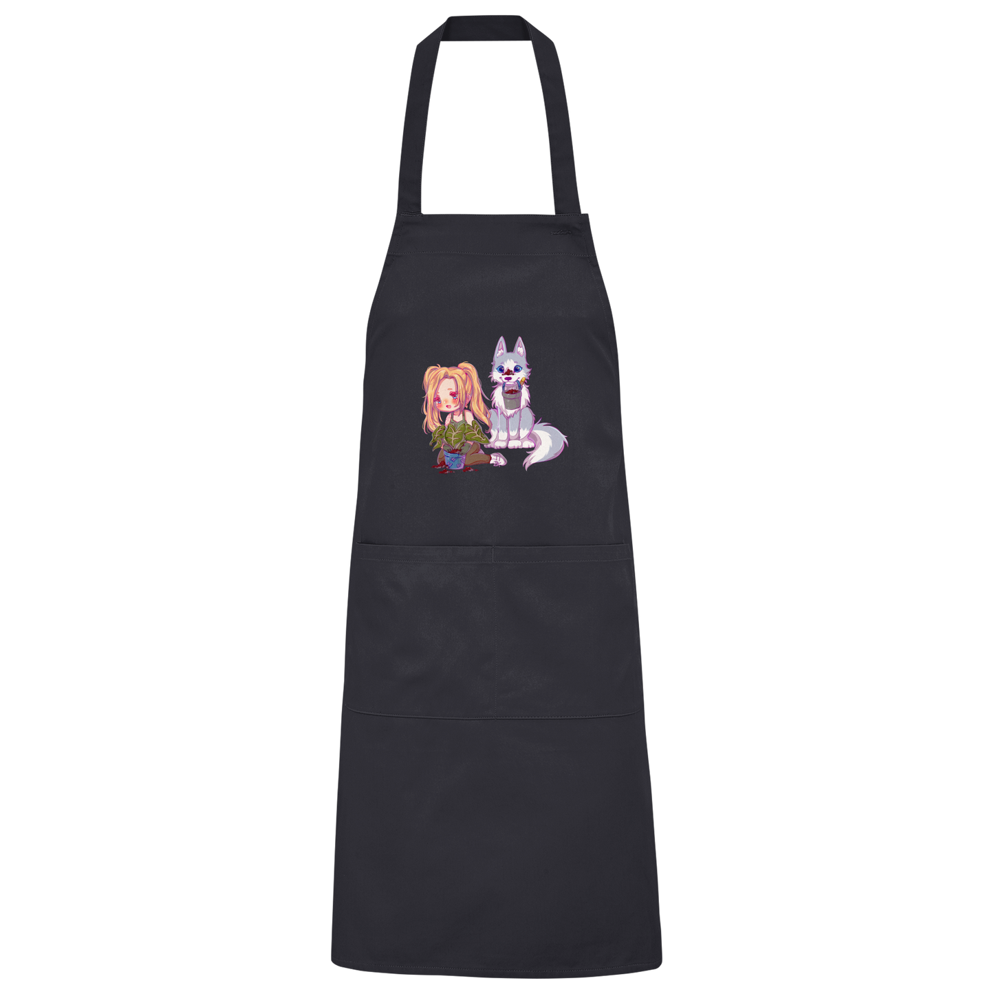 StaceyLucia Wolf Chibi - Organic Grillschürze