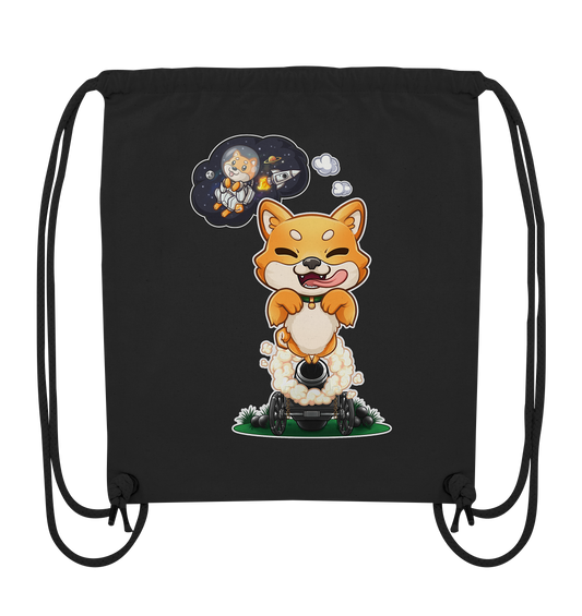 FeineKatze Shiba Astronaut - Organic Gym-Bag