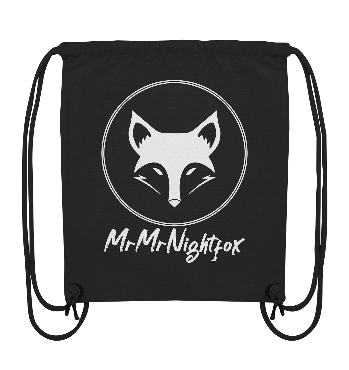 MrMrNightfox Logo - Organic Gym-Bag