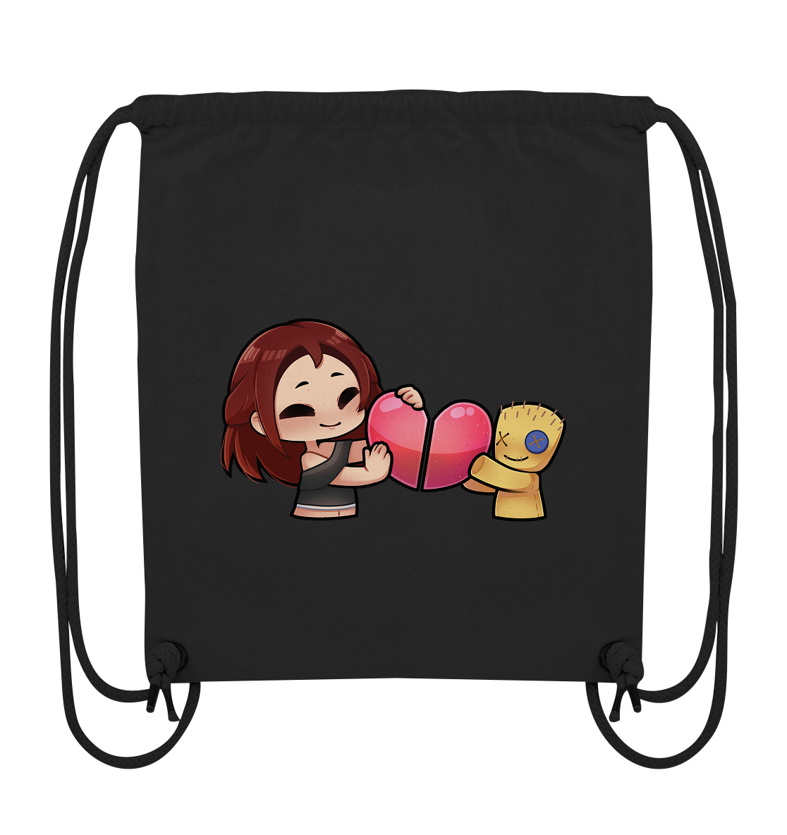 KoRngirL81 Herz - Organic Gym-Bag