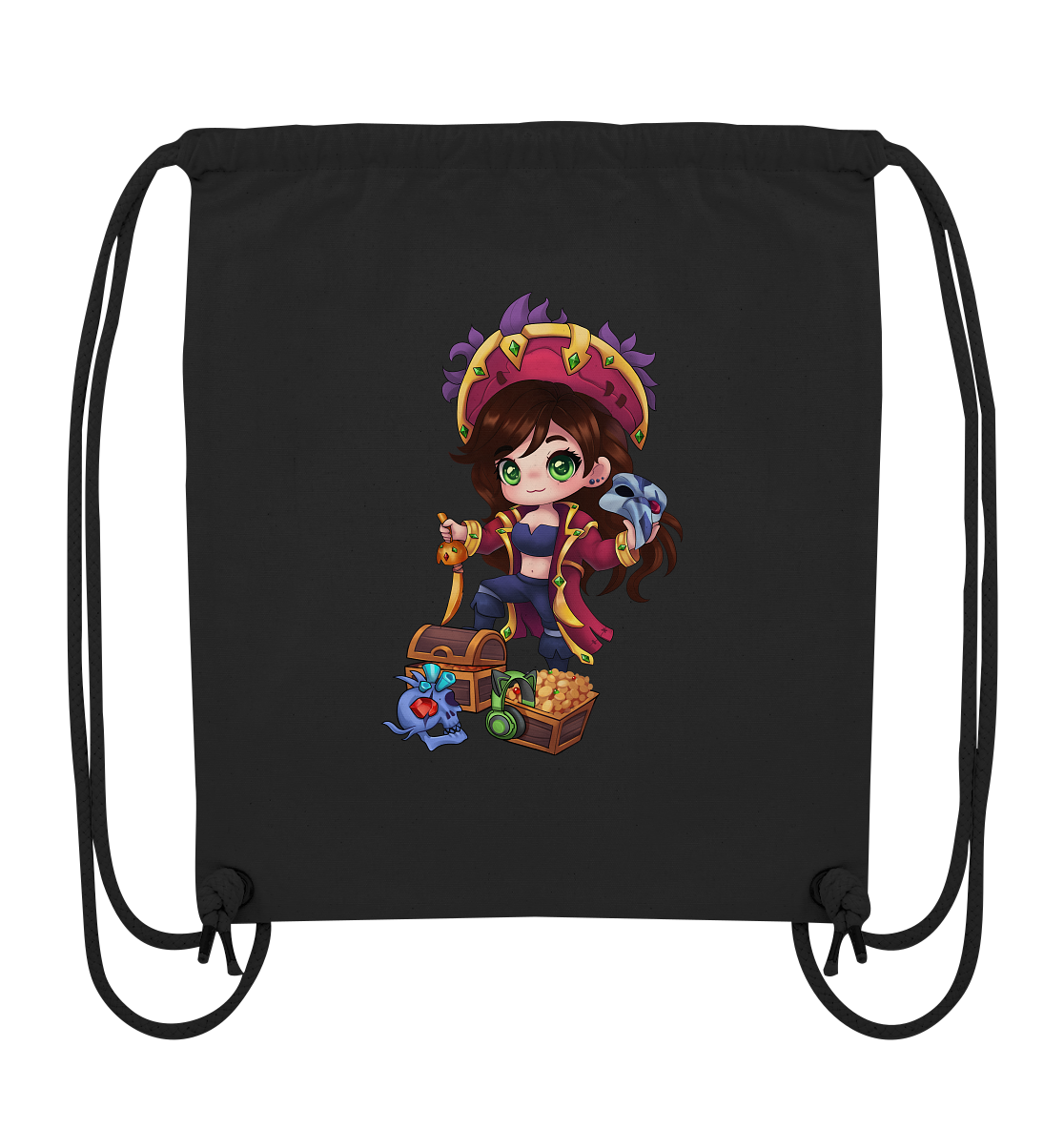 KykyNeko Pirat - Organic Gym-Bag