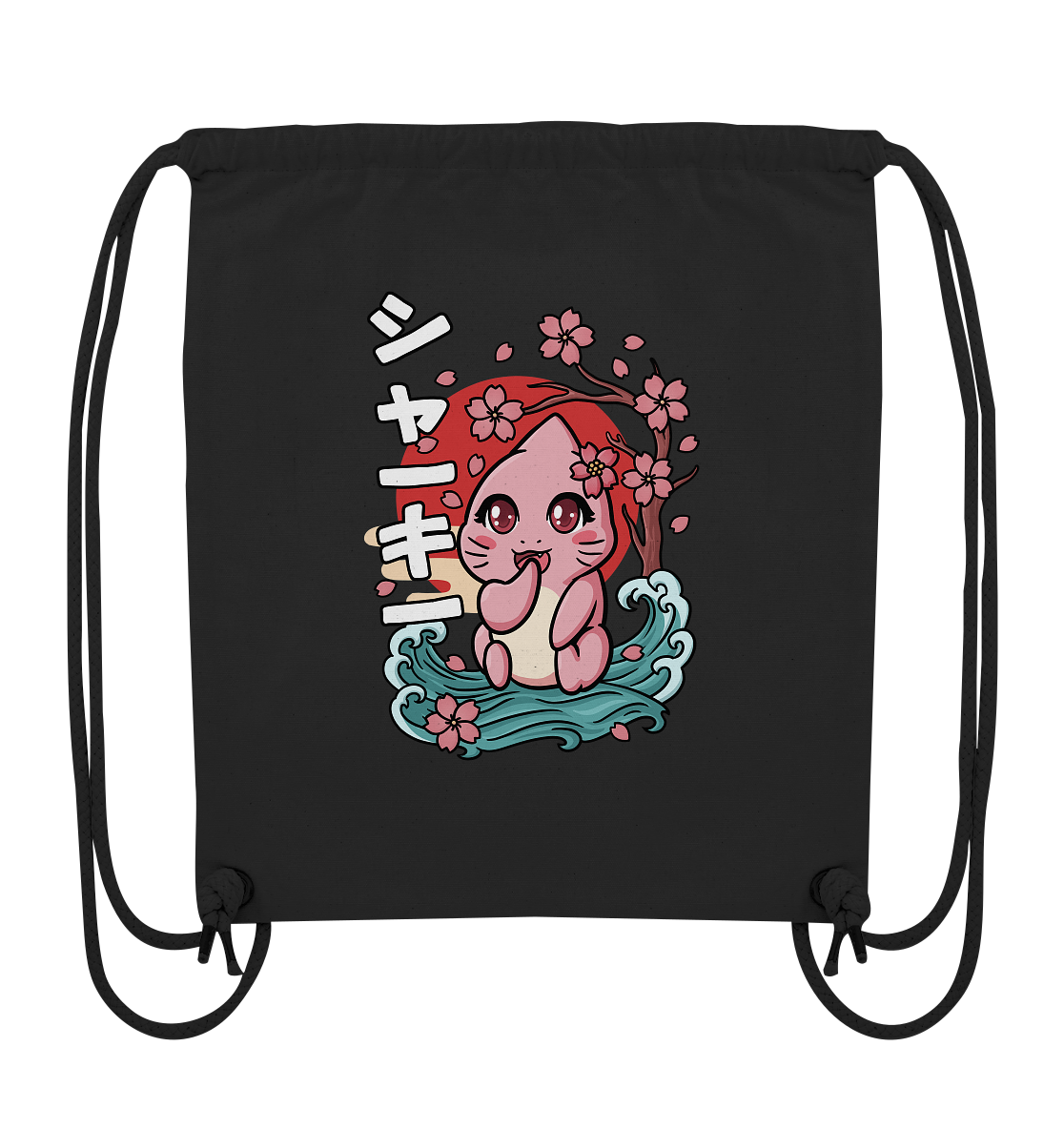 xMissSharkyx Kirschblüten - Organic Gym-Bag
