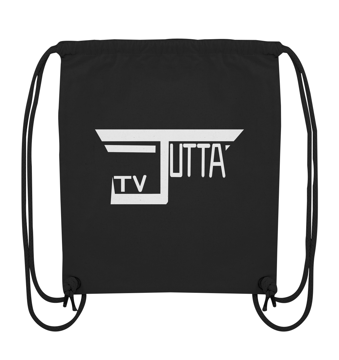 Jutta_tv Schriftzug - Organic Gym-Bag