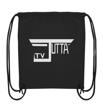 Jutta_tv Schriftzug - Organic Gym-Bag