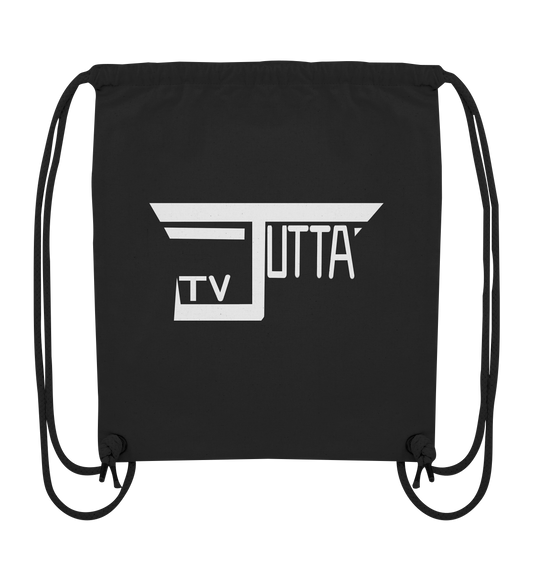 Jutta_tv Schriftzug - Organic Gym-Bag