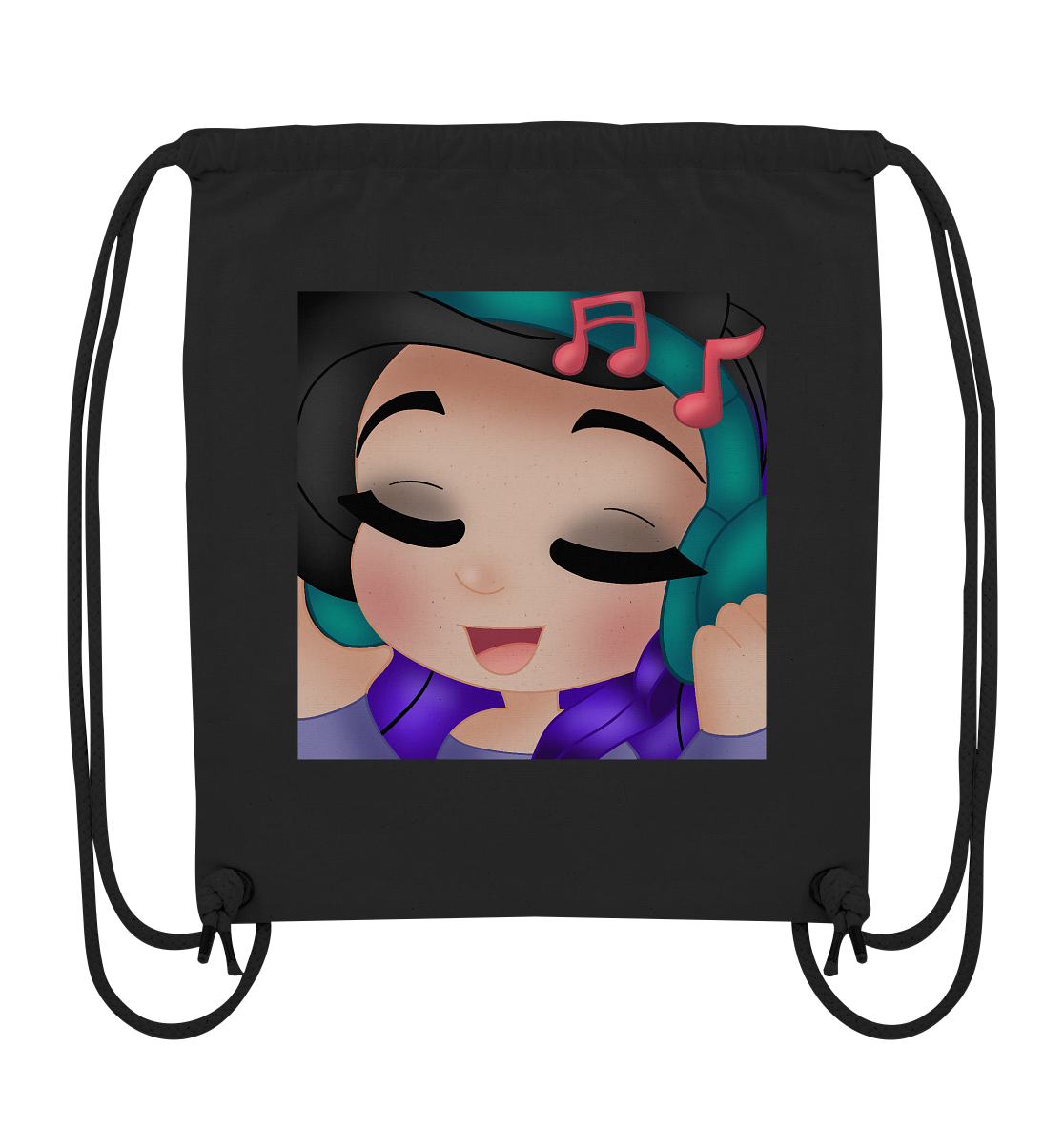 x_Kookie_Moon_x Music - Organic Gym-Bag