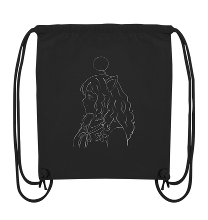Miss_Moogle Logo Outline - Organic Gym-Bag