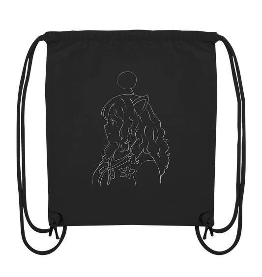 Miss_Moogle Logo Outline - Organic Gym-Bag
