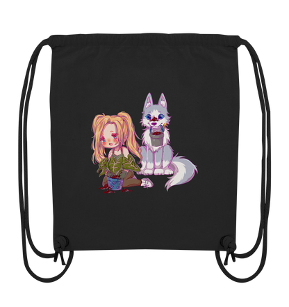 StaceyLucia Wolf Chibi - Organic Gym-Bag