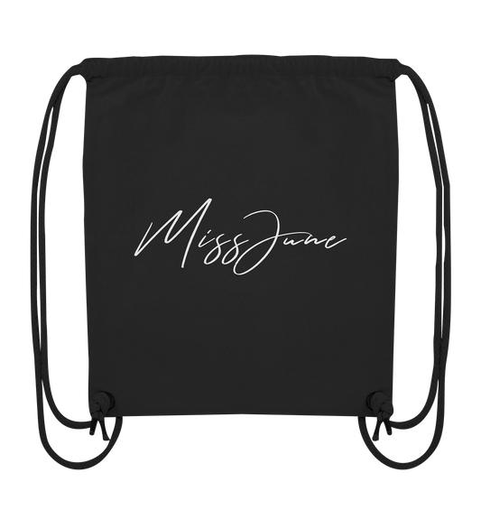 MissJuneDJ Logo - Organic Gym-Bag