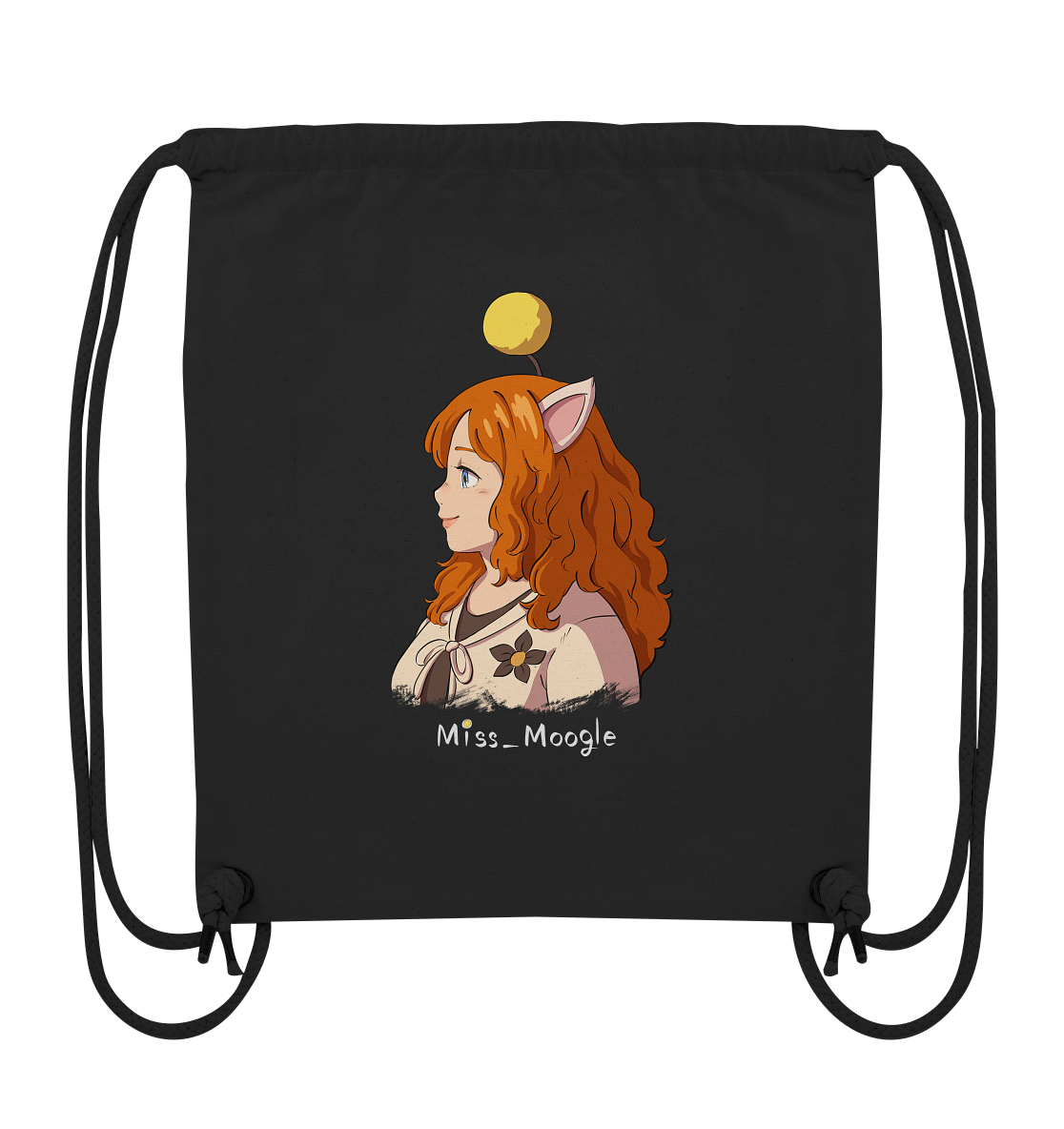 Miss_Moogle Logo colour - Organic Gym-Bag