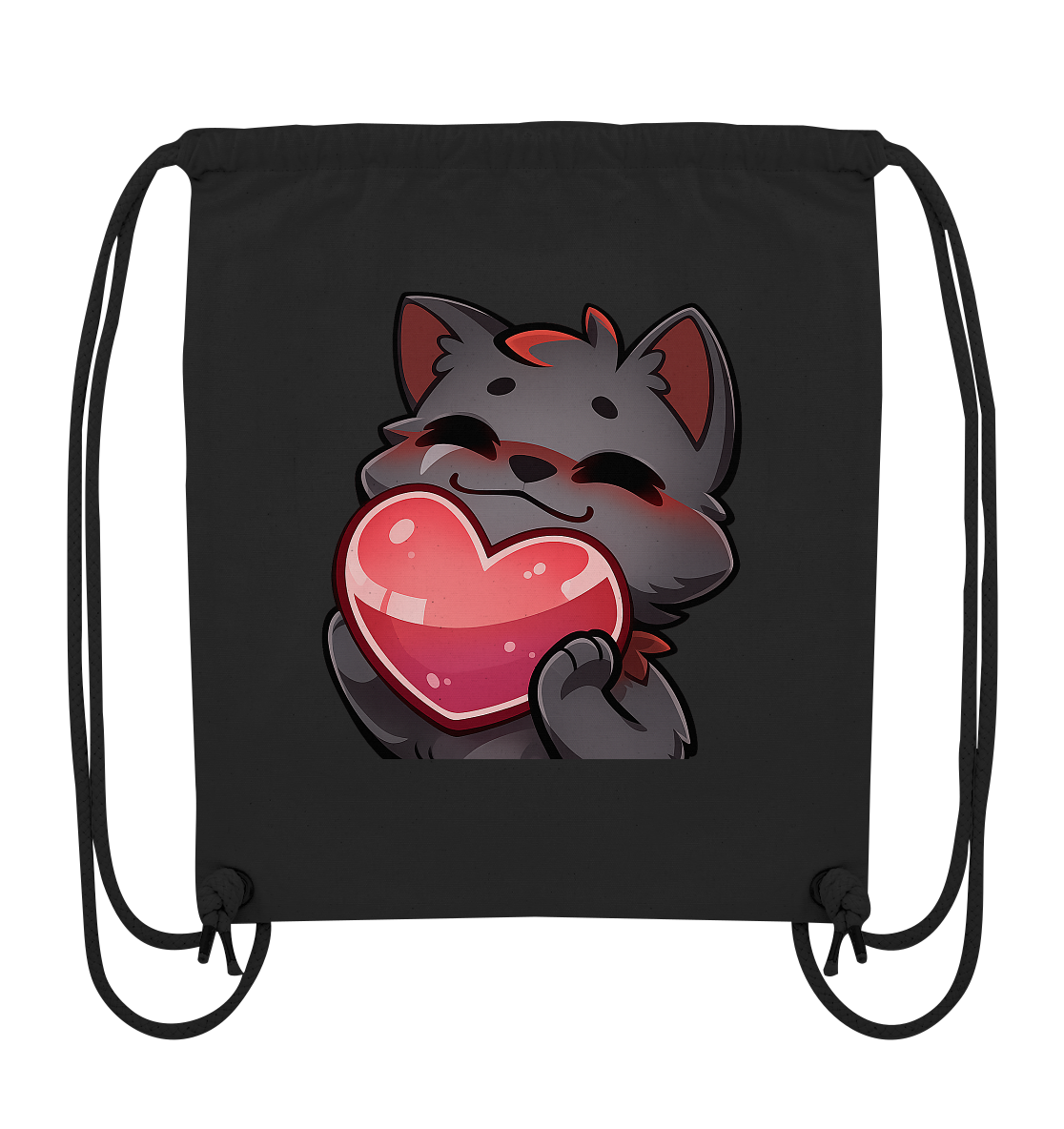Blutwuff Heart - Organic Gym-Bag