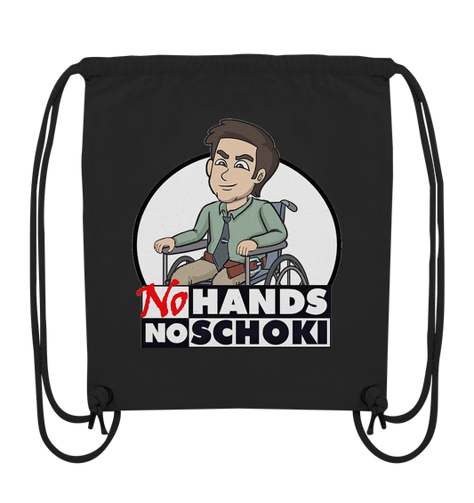 NoHandsNoSchoki Logo - Organic Gym-Bag