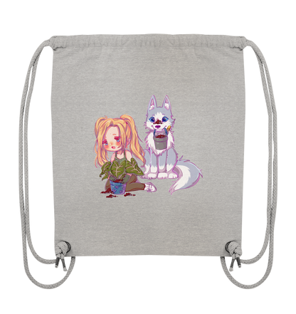StaceyLucia Wolf Chibi - Organic Gym-Bag