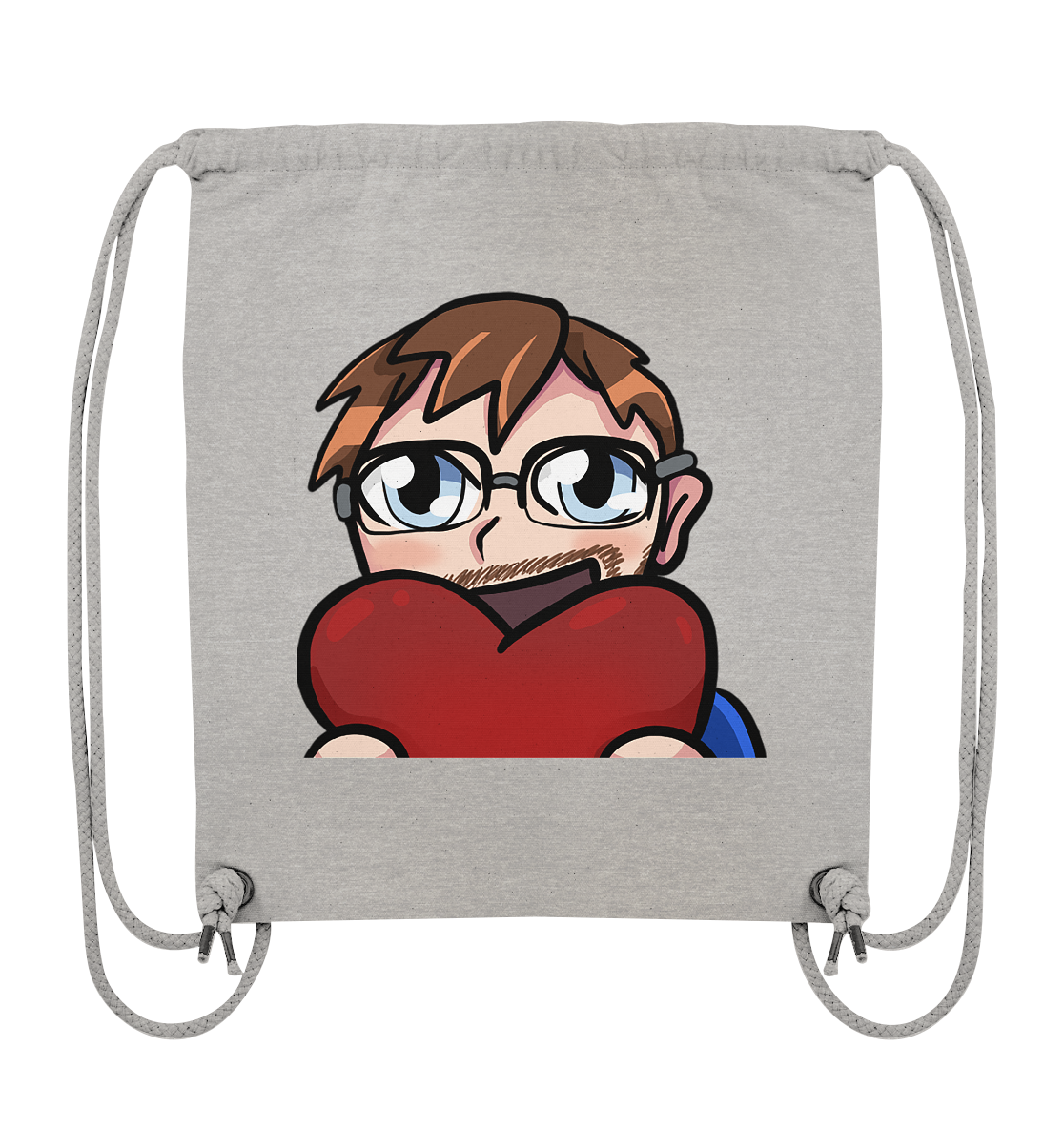 Stuggi888 Heart - Organic Gym-Bag