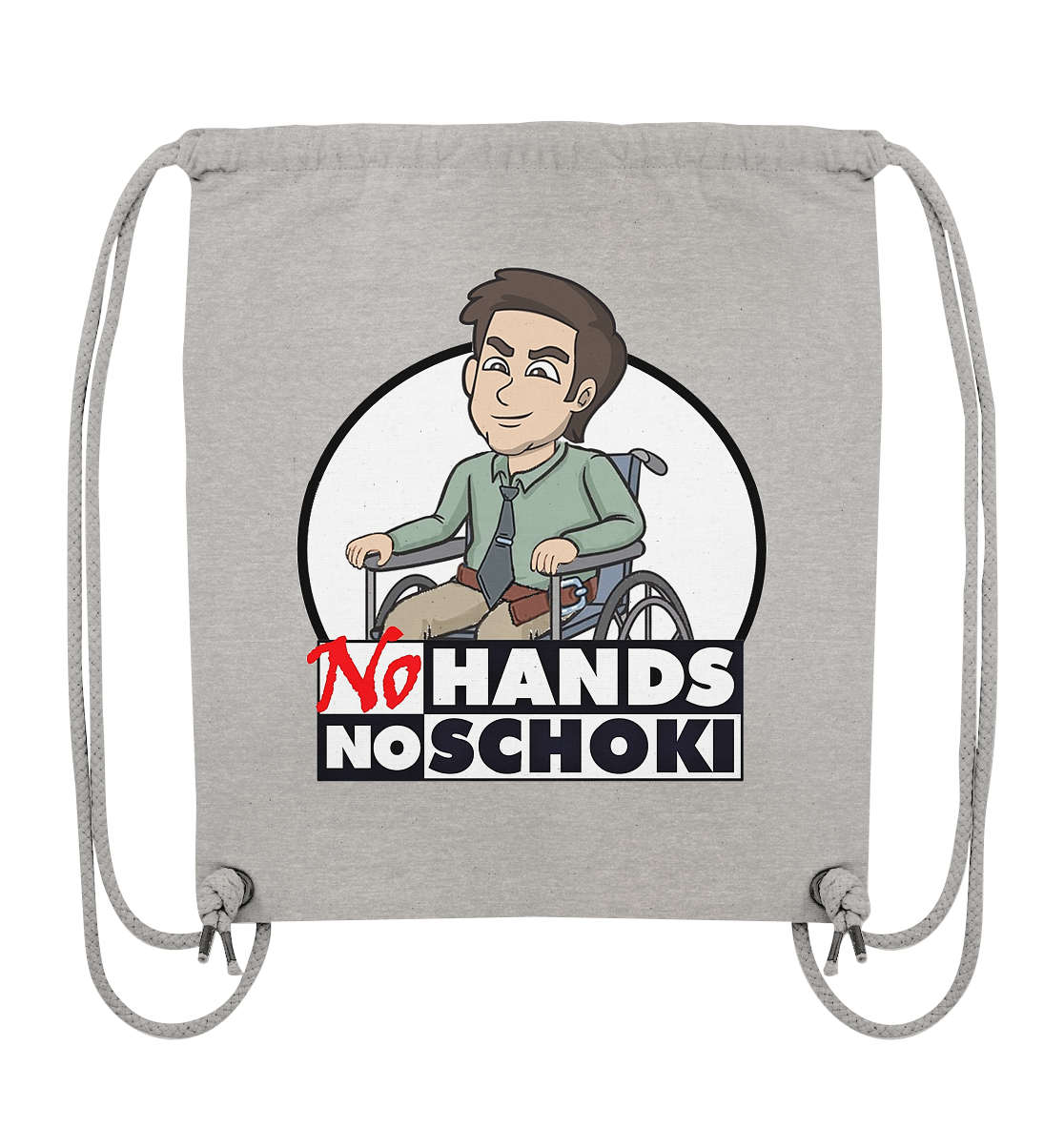 NoHandsNoSchoki Logo - Organic Gym-Bag