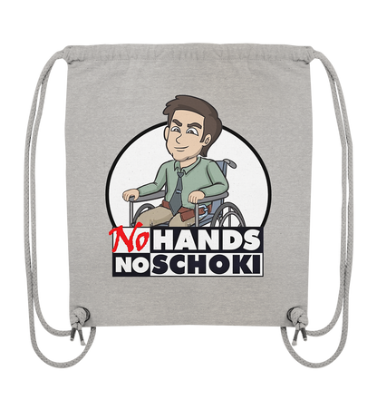 NoHandsNoSchoki Logo - Organic Gym-Bag