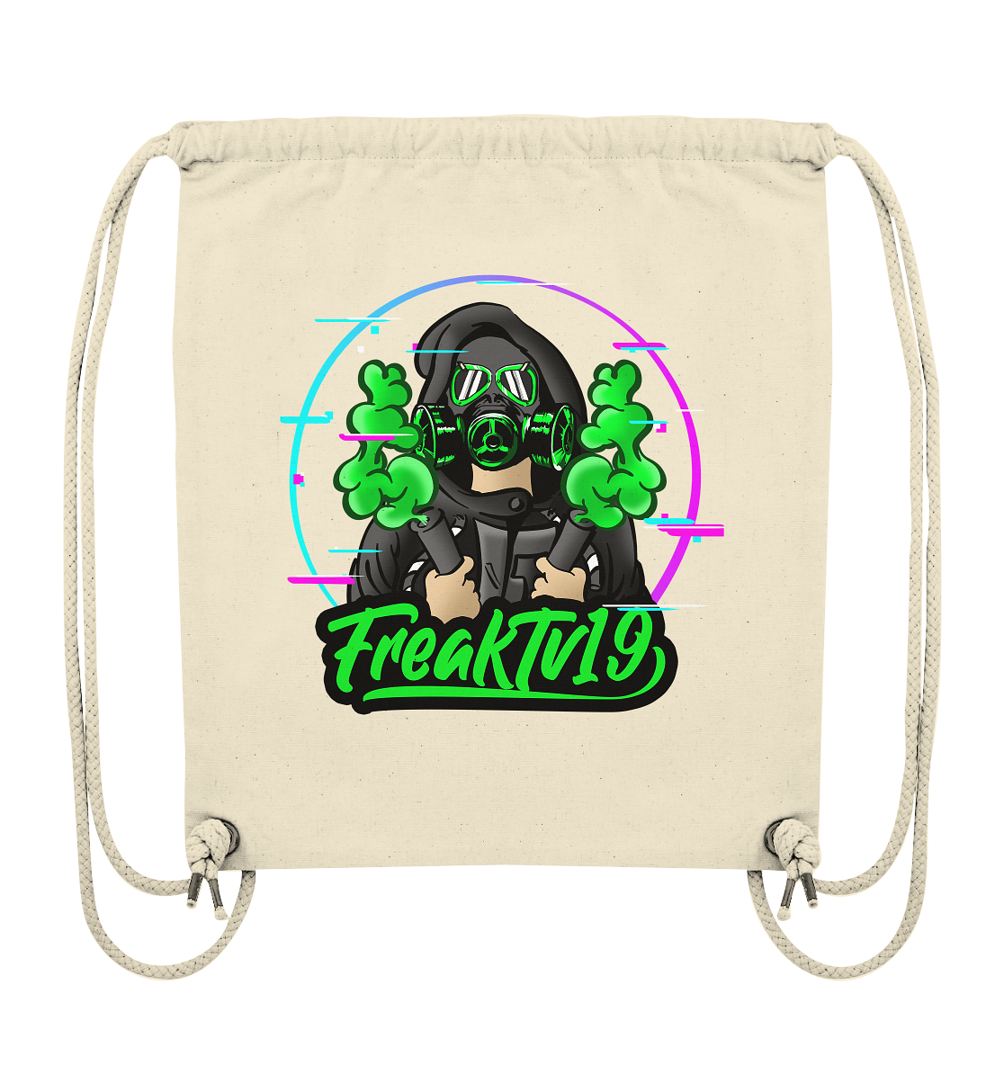 FreakTV19 Logo - Organic Gym-Bag