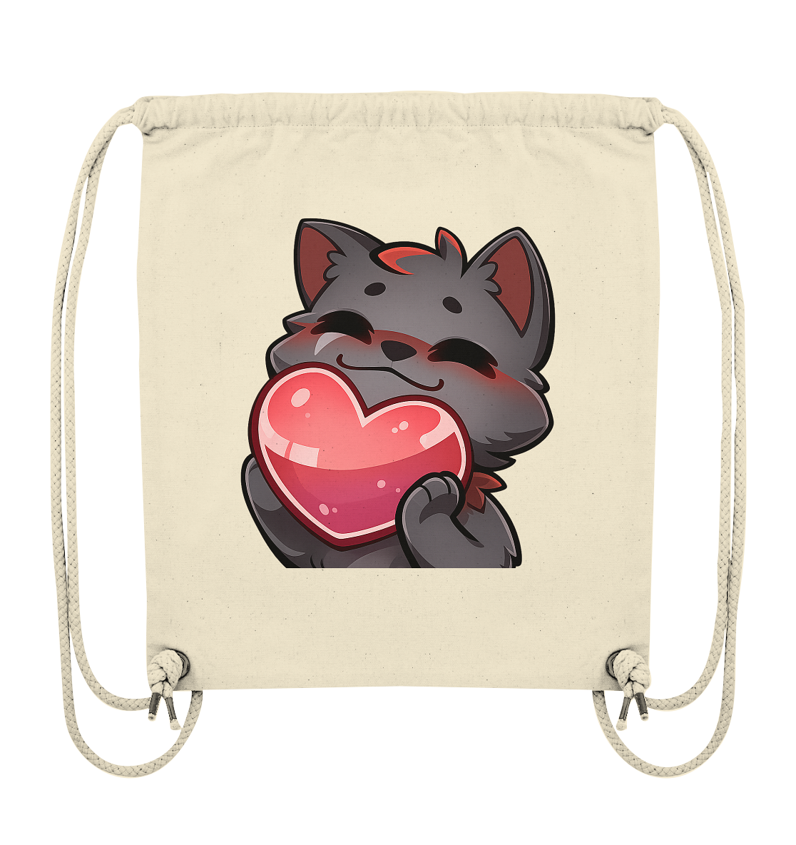 Blutwuff Heart - Organic Gym-Bag