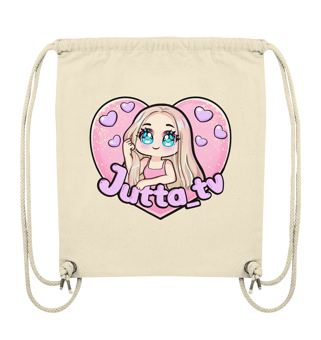 Jutta_tv Logo - Organic Gym-Bag