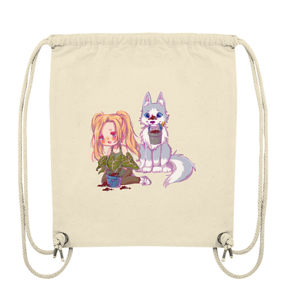 StaceyLucia Wolf Chibi - Organic Gym-Bag