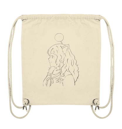 Miss_Moogle Logo Outline - Organic Gym-Bag