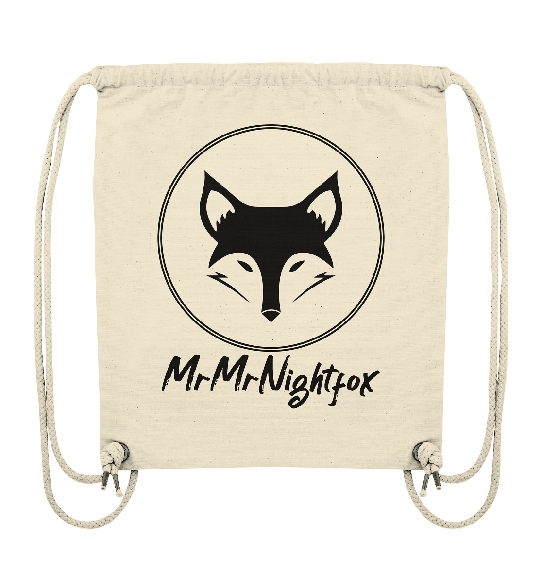 MrMrNightfox Logo - Organic Gym-Bag